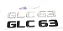 Emblema Glc63 C63 Mercedes Benz Original Mb Cromado Preto - Imagem 1