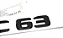 Emblema Glc63 C63 Mercedes Benz Original Mb Cromado Preto - Imagem 4