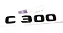 Emblema C300 Mercedes Benz Original Cromado Preto Mb - Imagem 2