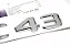 Emblema Glc43 C43 Mercedes Benz Original Mb Cromado Preto - Imagem 8