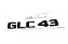 Emblema Glc43 C43 Mercedes Benz Original Mb Cromado Preto - Imagem 2