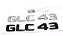 Emblema Glc43 C43 Mercedes Benz Original Mb Cromado Preto - Imagem 1