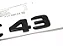 Emblema Glc43 C43 Mercedes Benz Original Mb Cromado Preto - Imagem 5