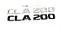 Emblema Cla200 A200 C200 Mercedes Benz Original Cromado Preto - Imagem 1