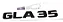 Emblema Gla35 A35 Mercedes Benz Original Mb Cromado Preto - Imagem 2