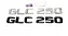 Emblema Glc250 C250 Mercedes Benz Original Mb Cromado Preto - Imagem 1