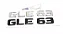 Emblema Gle63 E63 Mercedes Benz Original Mb Cromado Preto - Imagem 1