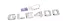 Emblema Gle400 E400 Mercedes Benz Original Mb Cromado Preto - Imagem 2