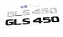 Emblema Gls450 S450 Mercedes Benz Original Mb Cromado Preto - Imagem 1