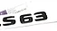 Emblema Gls63 S63 Mercedes Benz Original Mb Cromado Preto - Imagem 3