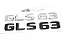 Emblema Gls63 S63 Mercedes Benz Original Mb Cromado Preto - Imagem 1