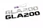Emblema Gla200 A200 Mercedes Benz Original Cromado Preto - Imagem 1