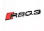 Emblema Audi Rsq3 Tampa Traseira Quattro Preto Original - Imagem 1