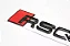 Emblema Audi Rsq3 Tampa Traseira Quattro Preto Original - Imagem 2