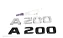 Emblema A200 Mercedes Benz Original Cromado Preto - Imagem 1