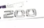 Emblema A200 Mercedes Benz Original Cromado Preto - Imagem 9