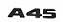 Emblema A45 Mercedes Benz Original Mb Cromado Preto - Imagem 5