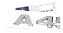 Emblema A45 Mercedes Benz Original Mb Cromado Preto - Imagem 8