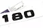 Emblema A180 Mercedes Benz Original Preto Cromado Original - Imagem 8