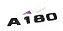 Emblema A180 Mercedes Benz Original Preto Cromado Original - Imagem 6