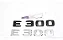 Emblema E300 Mercedes Benz Mb Cromado Preto Original - Imagem 1