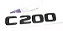 Emblema C200 Mercedes Benz Preto Original - Imagem 1