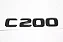 Emblema C200 Mercedes Benz Preto Original - Imagem 2