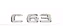 Emblema C63 Mercedes Benz Original Cromado Preto - Imagem 9
