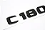 Emblema Mercedes Benz C180 Preto Ou Cromado Original - Imagem 4