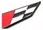 Emblema Bandeira Corrida Racing Tunning Esportivo Race Metal - Imagem 3