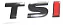 Emblema Volkswagen Tsi Golf Jetta Up Fusca Passat Tiguan Preto 5G0853675 - Imagem 1
