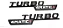 Emblema Mercedes Turbo 4matic+ GLA45 A45 CLA45 C43 A43 Amg Preto - Imagem 2