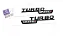 Emblema Mercedes Turbo 4matic+ GLA45 A45 CLA45 C43 A43 Amg Preto - Imagem 1