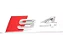 Emblema Audi S4 Traseira Sedan Avant Preto Prata Original - Imagem 7