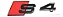 Emblema Audi S4 Traseira Sedan Avant Preto Prata Original - Imagem 5