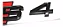 Emblema Audi S4 Traseira Sedan Avant Preto Prata Original - Imagem 4