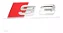 Emblema Audi S3 Traseira Sedan Sportback Preto Prata Original - Imagem 7