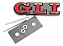 Emblema Grade Volkswagen Gli Jetta Passat Golf Up Polo Nivus Vermelho - Imagem 1