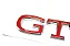 Emblema Volkswagen Gti Golf Mk8 Polo Vermelho - Imagem 4