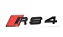 Emblema Audi Rs4 Tampa Traseira Sedan Avant Preto Original 8W9853740 - Imagem 6