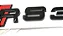 Emblema Audi Rs3 Tampa Traseira Sportback Preto Cromado Original 8V0853740 - Imagem 5