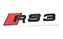 Emblema Audi Rs3 Tampa Traseira Sportback Preto Cromado Original 8V0853740 - Imagem 6