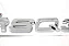 Emblema Audi Rsq3 Tampa Traseira Cromado Original 83A853740 - Imagem 3