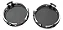 Par Calotas Mercedes Cla250 A200 C180 E300 Glc200 Gla 60mm - Imagem 5