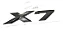 Emblema Tampa Traseira Bmw X7 Porta Malas Motorsport Preto - Imagem 1