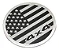 Emblema Bandeira Usa 4x4 Jeep Renegade Compass Dodge Ram Prateado - Imagem 2