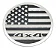 Emblema Bandeira Usa 4x4 Jeep Renegade Compass Dodge Ram Prateado - Imagem 1
