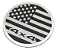 Emblema Bandeira Usa 4x4 Jeep Renegade Compass Dodge Ram Prateado - Imagem 3