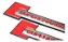 Par Emblema Lateral Supercharged Audi Volkswagen Preto Vermelho - Imagem 3