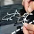 Emblema Tubarão Shark Traseira Carro Sport Tuning Prateado - Imagem 5